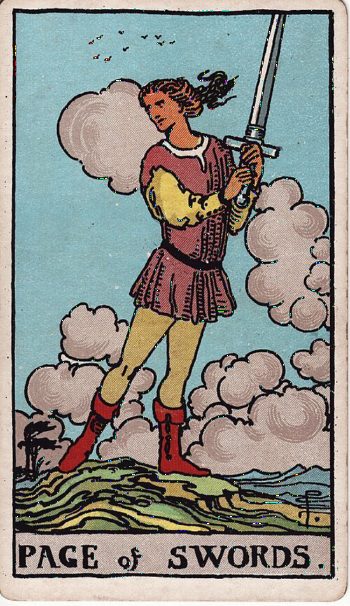 Κάρτα ταρώ Ακόλουθος Σπαθιών (Page of Swords) - Rider-Waite
