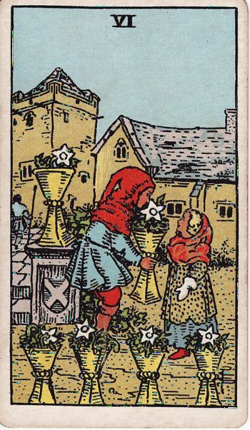 Κάρτα ταρώ Έξι Κυπέλλων (Six of Cups) - Rider-Waite