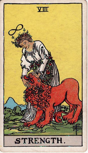 Κάρτα ταρώ Η Δύναμη (Strength) - Rider-Waite