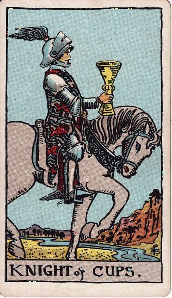 Κάρτα ταρώ Ιππότης Κυπέλλων (Knight of Cups) - Rider-Waite