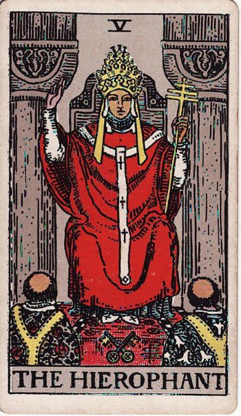 Κάρτα ταρώ Ο Ιεροφάντης (The Hierophant) - Rider-Waite