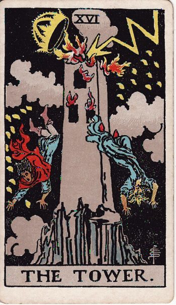 Κάρτα ταρώ Ο Πύργος (The Tower) - Rider-Waite