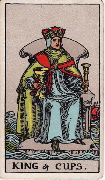Κάρτα ταρώ Βασιλιάς Κυπέλλων (King of Cups) - Rider-Waite